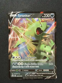 Pokemon SWSH PROMO - Tyranitar V - SWSH109 - Full Art Promo - M/NM - Image 2