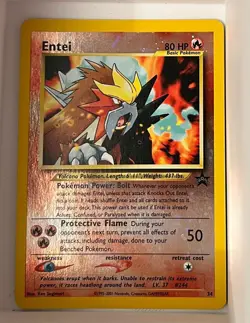 POKEMON ENTEI HOLO BLACK STAR PROMO #34 - Image 1