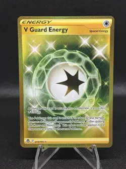 V Guard Energy ⭐ 215/195 Holo Rare Secret Silver Tempest 2022 Pokemon NM - Image 1