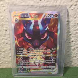 Pokemon TCG Lucario VSTAR SWSH291 Crown Zenith ETB Black Star Promo Card - Image 1