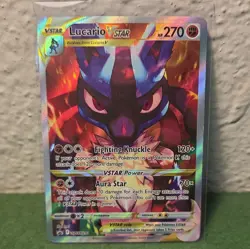 Pokemon TCG Lucario VSTAR SWSH291 Crown Zenith ETB Black Star Promo Card - Image 2