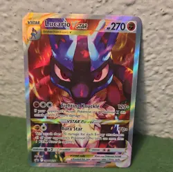 Pokemon TCG Lucario VSTAR SWSH291 Crown Zenith ETB Black Star Promo Card - Image 3