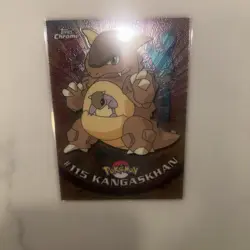 Snorlax and Kangaskhan Chrome Topps TV Animation Edition Pokemon Card - Image 2