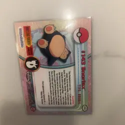 Snorlax and Kangaskhan Chrome Topps TV Animation Edition Pokemon Card - Image 3