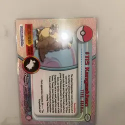 Snorlax and Kangaskhan Chrome Topps TV Animation Edition Pokemon Card - Image 4