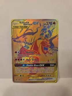 Reshiram & Charizard GX 2021 Pokemon Sun Moon Premium Promo #SM247 - Image 1