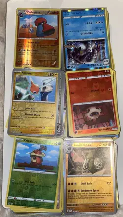 300 x Pokemon Cards Bundle 100% Holos & Reverse Holos Only TCG Authentic 2022/23 - Image 1