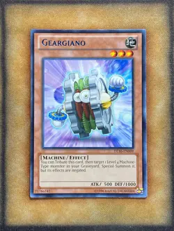 Yugioh Geargiano DL16-EN009 Duelist League Rare BLUE LP - Image 1