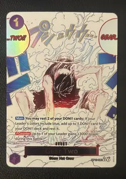 One Piece OP11-080 Gear Two (Alternate Art) - A Fist of Divine Speed - Image 2