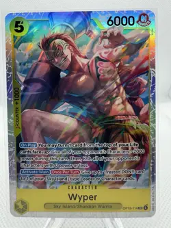 Bandai Wyper OP15-114 Super Rare Alt Art Foil One Piece CCG - Image 1
