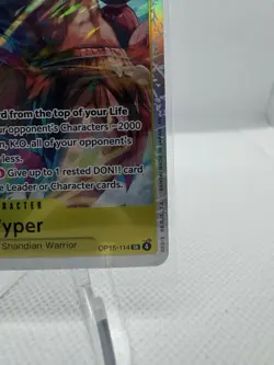 Bandai Wyper OP15-114 Super Rare Alt Art Foil One Piece CCG - Image 5