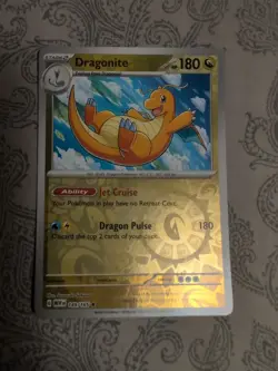 Pokemon TCG Dragonite Scarlet & Violet Holo Rare Card 149/165 Not Reverse Holo - Image 1