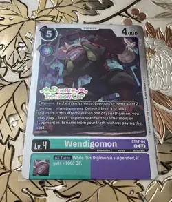 Digimon Card Game Wendigomon Double Typhoon Cup Foil ST17-04 - Image 1