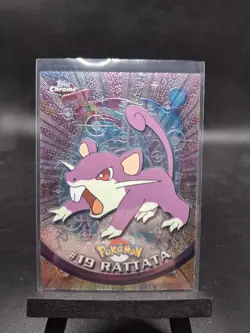 Rattata 2000 Topps Chrome Pokemon Rattata Chrome Card#19!Pokemon Chrome Card - Image 1