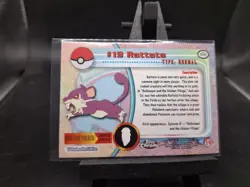 Rattata 2000 Topps Chrome Pokemon Rattata Chrome Card#19!Pokemon Chrome Card - Image 2