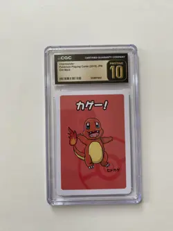 Pokemon TCG Charmander Old Maid 2019 Japanese Playing Card CGC PRISTINE 10 - Image 1