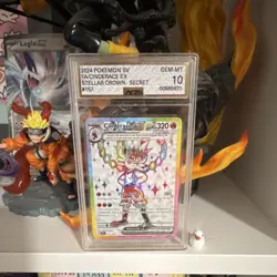 Pokemon Cinderace ex Secret Rare Stellar Crown #157 AGS Gem Mint 10 Graded Card - Image 1