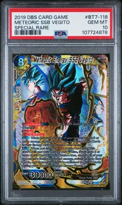 PSA 10 Meteoric Energy SSB Vegito BT7-118 SPR Dragon Ball Super Card - Image 1