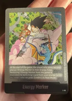 Energy Marker E-80 Silver Goku Manga Booster 02 Dragon Ball Card English - Image 1