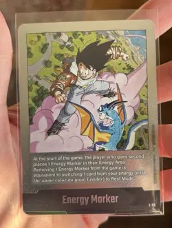 Energy Marker E-80 Silver Goku Manga Booster 02 Dragon Ball Card English - Image 2