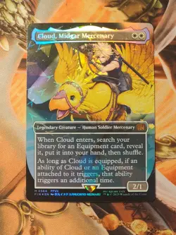 Cloud, Midgar Mercenary (Borderless) (Chocobo Track Foil) - FINAL FANTASY -nm - Image 1