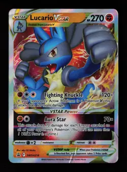 Lucario VSTAR SWSH214 Promo,Holo SWSH: Sword & Shield Promo Cards Pokemon Card - Image 1