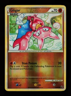 Gligar 49/90 Reverse Holo Common Undaunted Pokemon Card - Image 1