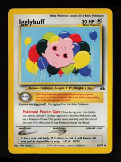 Igglybuff 40/75 Uncommon Neo Discovery Pokemon Card - Image 1