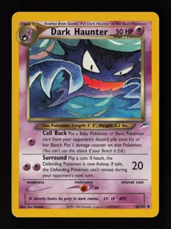 Dark Haunter 36/105 Uncommon Neo Destiny Pokemon Card - Image 1