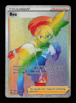 Bea (Secret) 193/185 Secret Rare SWSH04: Vivid Voltage Pokemon Card - Image 1