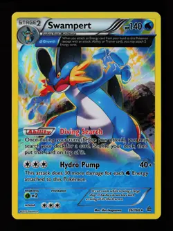 Swampert (Alpha) 36/160 Holo Rare XY - Primal Clash Pokemon Card - Image 1