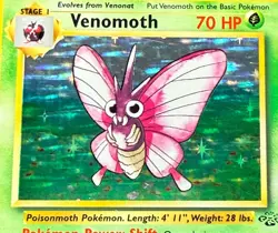 Pokemon Jungle Venomoth #13/64 Holo 1999 Excellent condition - Image 2