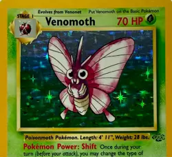 Pokemon Jungle Venomoth #13/64 Holo 1999 Excellent condition - Image 3