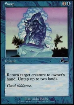 Moderate Play, English MTG Regular Snap Urza's Legacy Magic the Gathering - Image 1