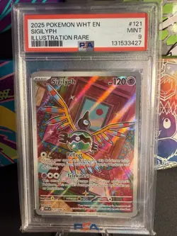 Pokemon TCG White Flare Sigilyph 121/086 Illustration Rare - PSA 9 - Mint - Image 2