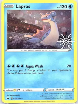 Lapras - (Holiday Calendar) 048/202 - Pokemon Card - NM - Image 1