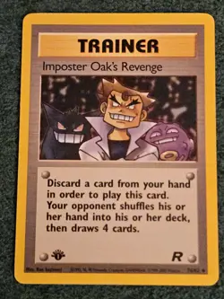 Pokemon Team Rocket Imposter Oak's Revenge 1st Edition Uncommon 76/82 Unplayed - Image 1