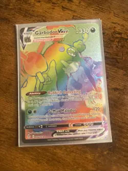Garbodor VMAX Rainbow Secret Rare - 216/203 Evolving Skies - Pokemon TCG Mint/NM - Image 1