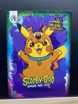 Pikachu as Scooby-Doo Cosplay Lazer Holo Non- Pokemon Fan Art Holyday Edition - Image 5