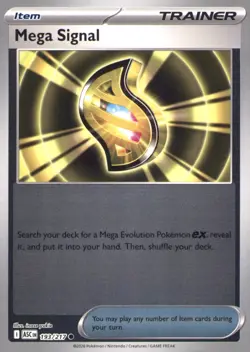 MEGA SIGNAL 193/217 COMMON ASCENDED HEROES POKEMON REVERSE HOLO NEAR MINT - Image 1