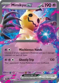 Mimikyu ex 069/159 Journey Together Double Rare Holo Pokemon NM - Image 1