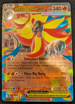Pokemon Chaos Rising Mega Pyroar EX 015/086 NM - Image 1