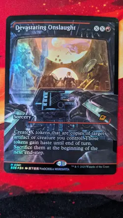Devastating Onslaught- Edge of Eternities Showcase Foil MTG-NM - Image 1