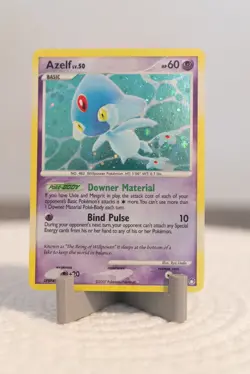 Azelf - 4/123 - Holo Rare Pokemon Mysterious Treasures MP with *SWIRL* - Image 1