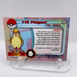Topps Chrome Pokemon Pidgeot #18 LP Base Foil Chrome 1999 Vintage - Image 3