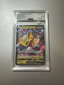 Pokemon Giratina V Full Art Holo 130/196 Lost Origin Ultra Rare AGS 10 - Image 1