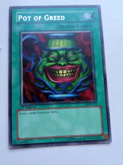 Yu-Gi-Oh! Pot of Greed Asian English LOB - Image 1