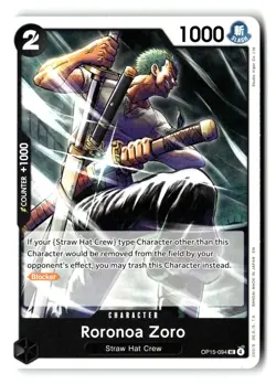 Roronoa Zoro OP15-094 Uncommon Adventure on Kami's Island One Piece Near Mint - Image 1