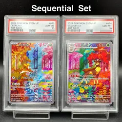 PSA 10 Deerling Sawsbuck AR SEQ set SV5M Cyber Judge 2024 Japanese Pokemon Card - Image 1