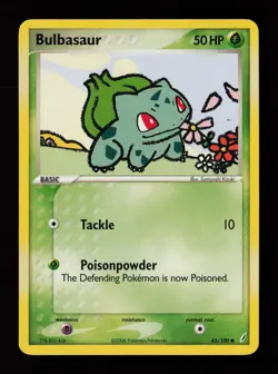 Bulbasaur 45/100 Common Crystal Guardians Pokemon Card - Image 1